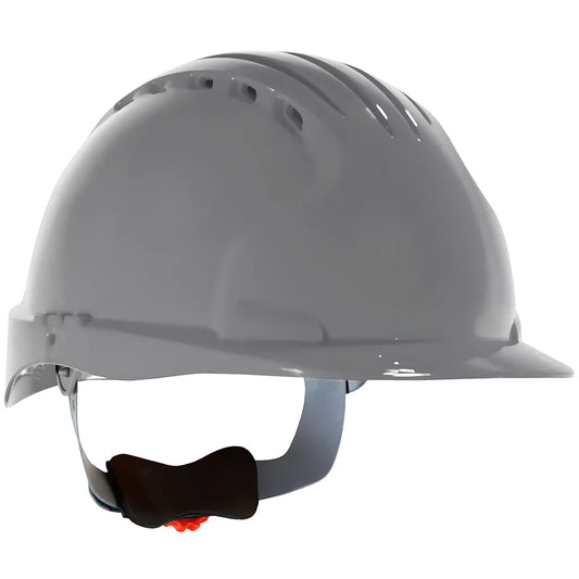 Jsp 280-Ev6151V-40 Standard Brim, Vented Hard Hat With Hdpe Shell, 6-Point Polyester Suspension And Wheel Ratchet Adjustment 280-EV6151V-40-11940