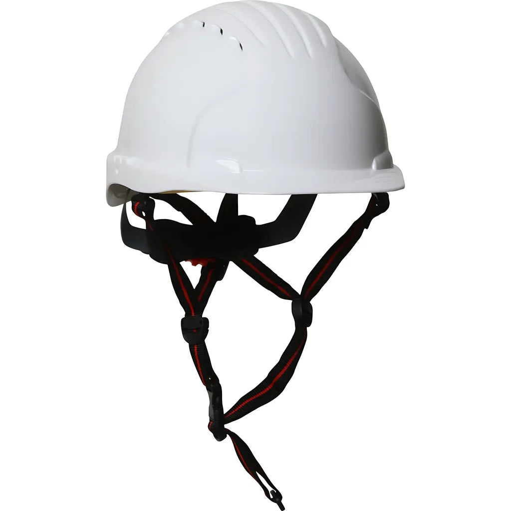 Jsp 280-Ev6151V-Ch-10 Vented, Cap Style Safety Helmet With Hdpe Shell, 4-Point Chinstrap, 6-Point Suspension And Wheel Ratchet Adjustment 280-EV6151V-CH-10-11946