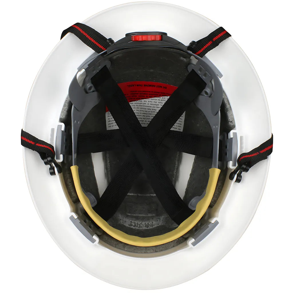 Jsp 280-Ev6161-Ch-10 Full Brim Safety Helmet With Hdpe Shell, 4-Point Chinstrap, 6-Point Suspension And Wheel Ratchet Adjustment 280-EV6161-CH-10-11962