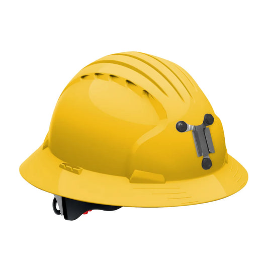 Jsp 280-Ev6161M-20 Full Brim Mining Hard Hat With Hdpe Shell, 6-Point Polyester Suspension And Wheel Ratchet Adjustment 280-EV6161M-20-11970