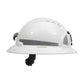 Jsp 280-Ev6161Mcr2-10 Full Brim Mining Hard Hat With Hdpe Shell, 6-Point Polyester Suspension, Wheel Ratchet Adjustment And Cr2 Reflective Kit 280-EV6161MCR2-10-11978