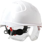 Jsp 280-Evln-01W Vistalens Type I, Non-Vented Industrial Safety Helmet With Lightweight Abs Shell, Integrated Ansi Z87.1 Eye Protection, 6-Point Polyester Suspension And Wheel Ratchet Adjustment 280-EVLN-01W-11999