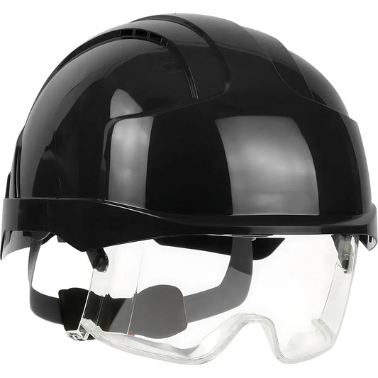 Jsp 280-Evlv-11S Type I, Vented Industrial Safety Helmet With Lightweight Abs Shell, Integrated Ansi Z87.1 Eye Protection, 6-Point Polyester Suspension And Wheel Ratchet Adjustment 280-EVLV-11S-12009