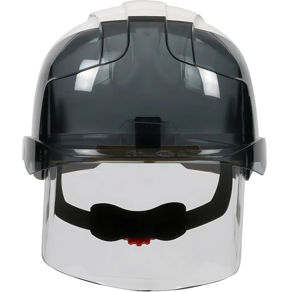 Jsp 280-Evsv-01S Type I, Vented Industrial Safety Helmet With Lightweight Abs Shell, Integrated Ansi Z87.1 Faceshield, 6-Point Polyester Suspension And Wheel Ratchet Adjustment 280-EVSV-01S-12055