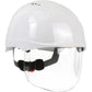 Jsp 280-Evsv-01W Type I, Vented Industrial Safety Helmet With Lightweight Abs Shell, Integrated Ansi Z87.1 Faceshield, 6-Point Polyester Suspension And Wheel Ratchet Adjustment 280-EVSV-01W-12044