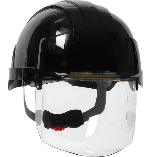 Jsp 280-Evsv-11S Type I, Vented Industrial Safety Helmet With Lightweight Abs Shell, Integrated Ansi Z87.1 Faceshield, 6-Point Polyester Suspension And Wheel Ratchet Adjustment 280-EVSV-11S-12039