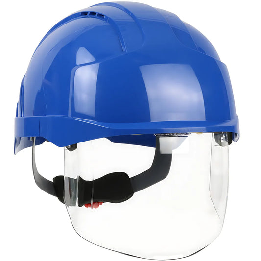 Jsp 280-Evsv-50B Type I, Vented Industrial Safety Helmet With Lightweight Abs Shell, Integrated Ansi Z87.1 Faceshield, 6-Point Polyester Suspension And Wheel Ratchet Adjustment 280-EVSV-50B-12037