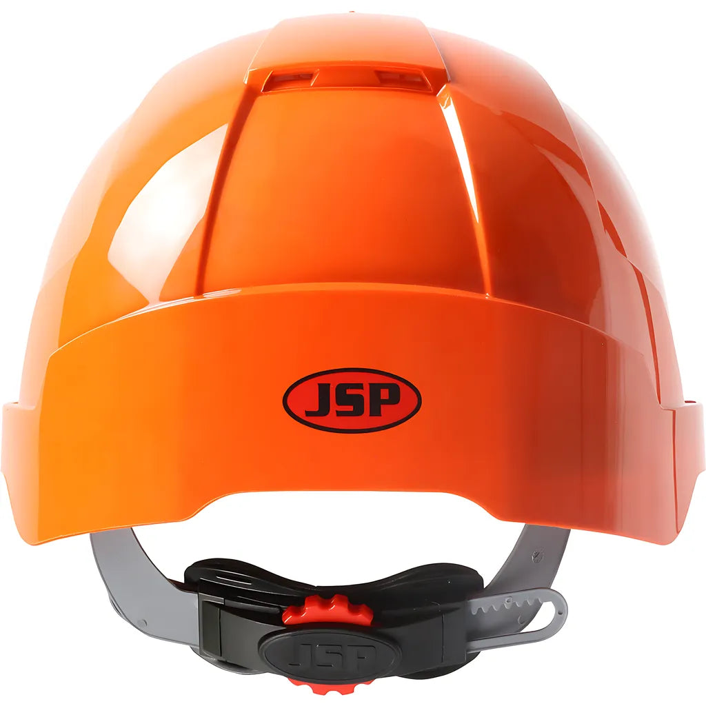 Jsp 280-Evsv-Ors Type I, Vented Industrial Safety Helmet With Lightweight Abs Shell, Integrated Ansi Z87.1 Faceshield, 6-Point Polyester Suspension And Wheel Ratchet Adjustment 280-EVSV-ORS-12043