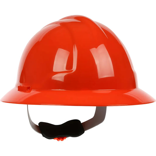 Pip 280-Fbw4200-Or Full Brim Hard Hat With Hdpe Shell, 4-Point Polyester Suspension And Wheel Ratchet Adjustment 280-FBW4200-OR-12072