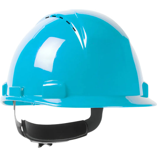 Dynamic 280-Hp1141Rspv-06 Short Brim, Vented, Cap Style Hard Hat With Hdpe Shell, 4-Point Textile Suspension And Wheel Ratchet Adjustment 280-HP1141RSPV-06-12098