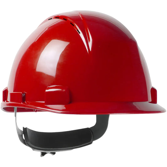 Dynamic 280-Hp1141Rspv-15 Short Brim, Vented, Cap Style Hard Hat With Hdpe Shell, 4-Point Textile Suspension And Wheel Ratchet Adjustment 280-HP1141RSPV-15-12100