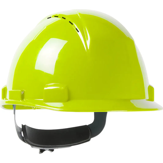 Dynamic 280-Hp1141Rspv-44 Short Brim, Vented, Cap Style Hard Hat With Hdpe Shell, 4-Point Textile Suspension And Wheel Ratchet Adjustment 280-HP1141RSPV-44-12097