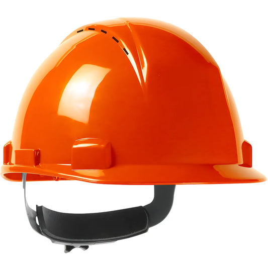 Dynamic 280-Hp1142Rspv-31 Vented, Type Ii, Short Brim Cap Style Hard Hat With Hdpe Shell, 4-Point Textile Suspension And Wheel Ratchet Adjustment 280-HP1142RSPV-31-12112