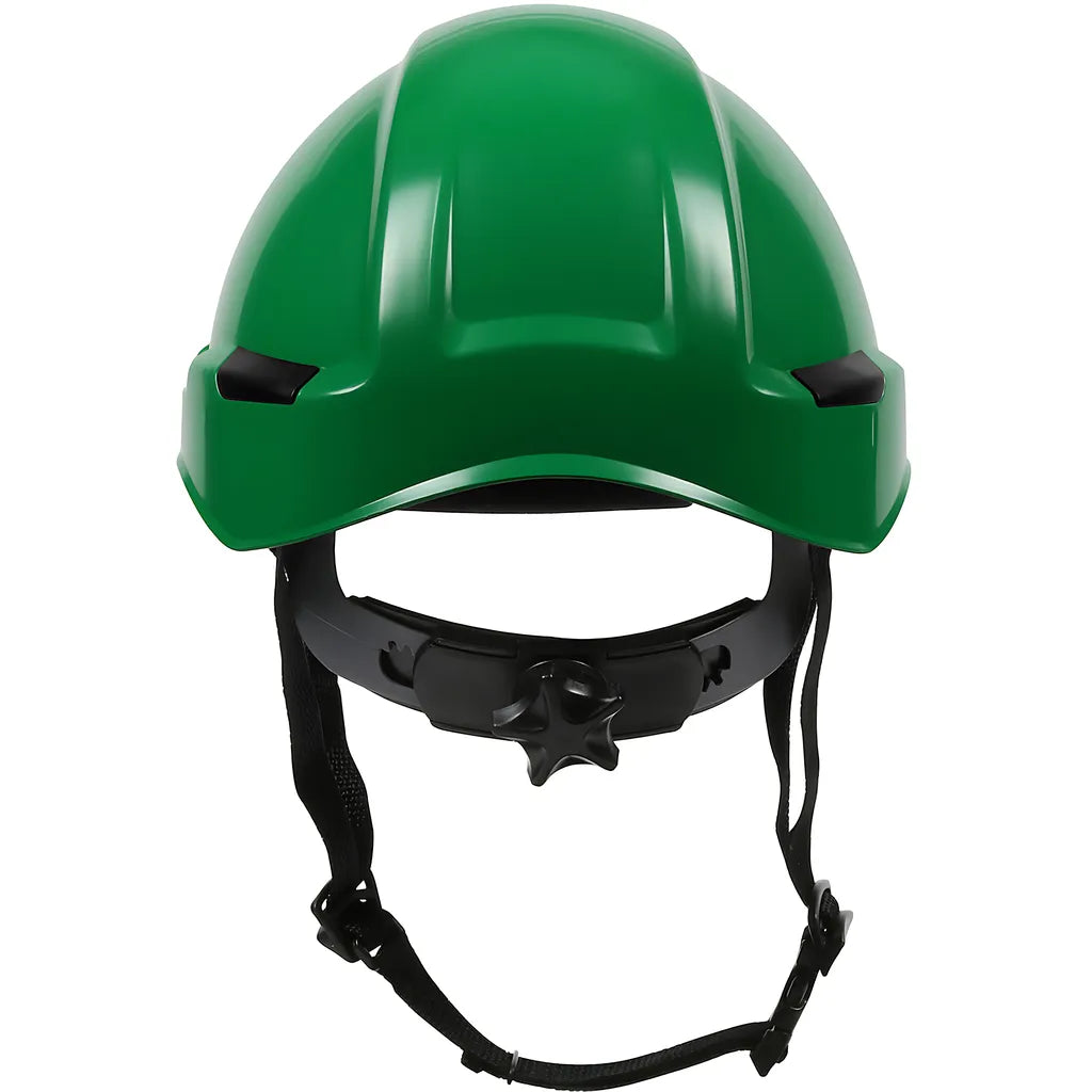 Dynamic 280-Hp141R-04 Industrial Climbing Helmet With Polycarbonate / Abs Shell, Nylon Suspension, Wheel Ratchet Adjustment And 4-Point Chin Strap 280-HP141R-04-12128