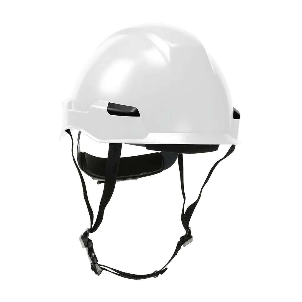 Dynamic 280-Hp142R-01 Industrial Climbing Helmet With Polycarbonate / Abs Shell, Hi-Density Foam Impact Liner, Nylon Suspension, Wheel Ratchet Adjustment And 4-Point Chin Strap 280-HP142R-01-12184