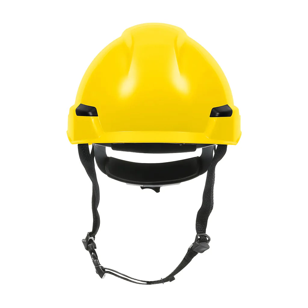 Dynamic 280-Hp142R-02 Industrial Climbing Helmet With Polycarbonate / Abs Shell, Hi-Density Foam Impact Liner, Nylon Suspension, Wheel Ratchet Adjustment And 4-Point Chin Strap 280-HP142R-02-12191