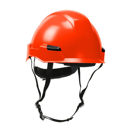 Dynamic 280-Hp142R-03 Industrial Climbing Helmet With Polycarbonate / Abs Shell, Hi-Density Foam Impact Liner, Nylon Suspension, Wheel Ratchet Adjustment And 4-Point Chin Strap 280-HP142R-03-12174