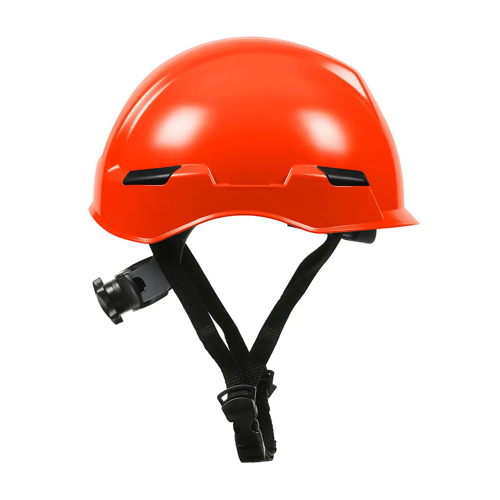 Dynamic 280-Hp142R-03 Industrial Climbing Helmet With Polycarbonate / Abs Shell, Hi-Density Foam Impact Liner, Nylon Suspension, Wheel Ratchet Adjustment And 4-Point Chin Strap 280-HP142R-03-12175