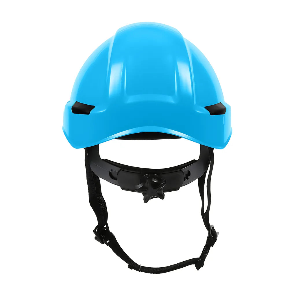 Dynamic 280-Hp142R-06 Industrial Climbing Helmet With Polycarbonate / Abs Shell, Hi-Density Foam Impact Liner, Nylon Suspension, Wheel Ratchet Adjustment And 4-Point Chin Strap 280-HP142R-06-12172