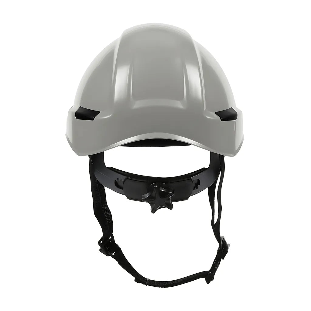 Dynamic 280-Hp142R-09 Industrial Climbing Helmet With Polycarbonate / Abs Shell, Hi-Density Foam Impact Liner, Nylon Suspension, Wheel Ratchet Adjustment And 4-Point Chin Strap 280-HP142R-09-12162