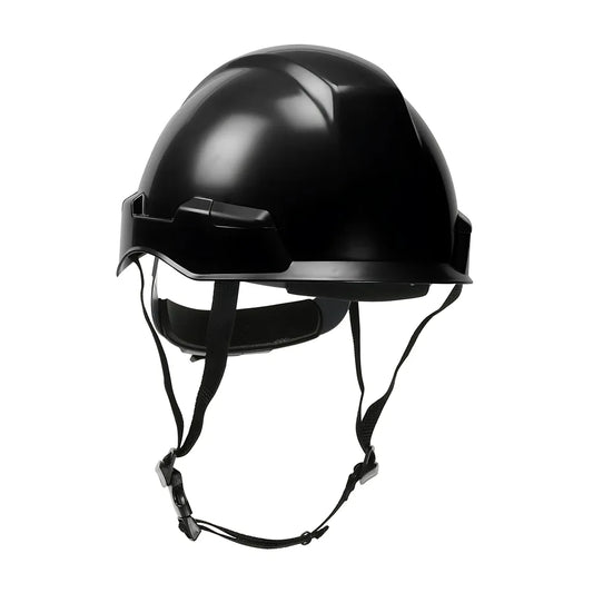 Dynamic 280-Hp142R-11 Industrial Climbing Helmet With Polycarbonate / Abs Shell, Hi-Density Foam Impact Liner, Nylon Suspension, Wheel Ratchet Adjustment And 4-Point Chin Strap 280-HP142R-11-12154