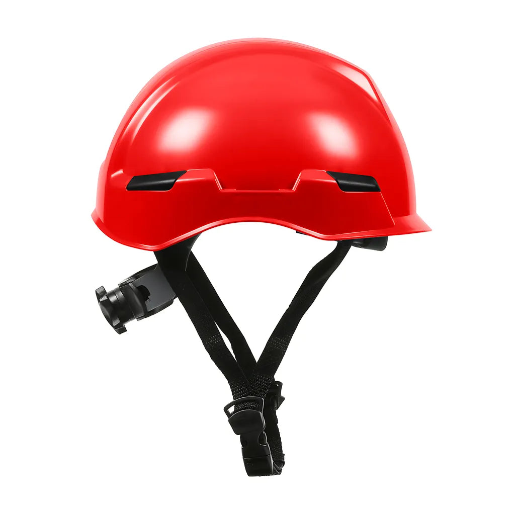 Dynamic 280-Hp142R-15 Industrial Climbing Helmet With Polycarbonate / Abs Shell, Hi-Density Foam Impact Liner, Nylon Suspension, Wheel Ratchet Adjustment And 4-Point Chin Strap 280-HP142R-15-12180