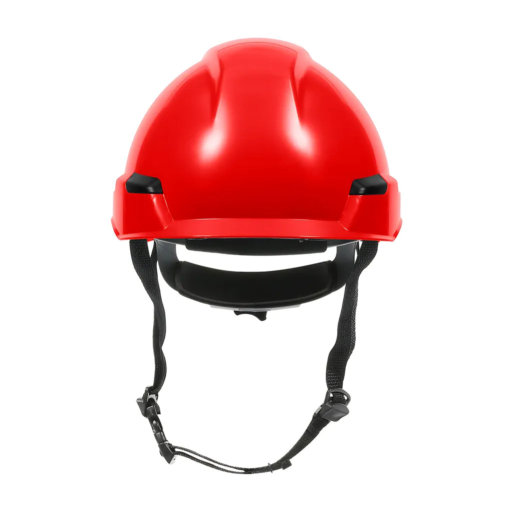 Dynamic 280-Hp142R-15 Industrial Climbing Helmet With Polycarbonate / Abs Shell, Hi-Density Foam Impact Liner, Nylon Suspension, Wheel Ratchet Adjustment And 4-Point Chin Strap 280-HP142R-15-12181