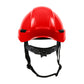 Dynamic 280-Hp142R-15 Industrial Climbing Helmet With Polycarbonate / Abs Shell, Hi-Density Foam Impact Liner, Nylon Suspension, Wheel Ratchet Adjustment And 4-Point Chin Strap 280-HP142R-15-12182