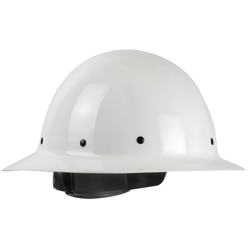 Pip 280-Hp1481R-01 Full Brim Smooth Dome Hard Hat With Fiberglass Resin Shell, 8-Point Riveted Textile Suspension And Wheel-Ratchet Adjustment 280-HP1481R-01-12216