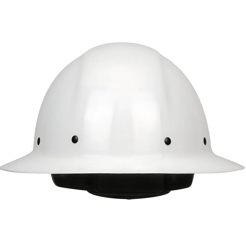 Pip 280-Hp1481R-01 Full Brim Smooth Dome Hard Hat With Fiberglass Resin Shell, 8-Point Riveted Textile Suspension And Wheel-Ratchet Adjustment 280-HP1481R-01-12217