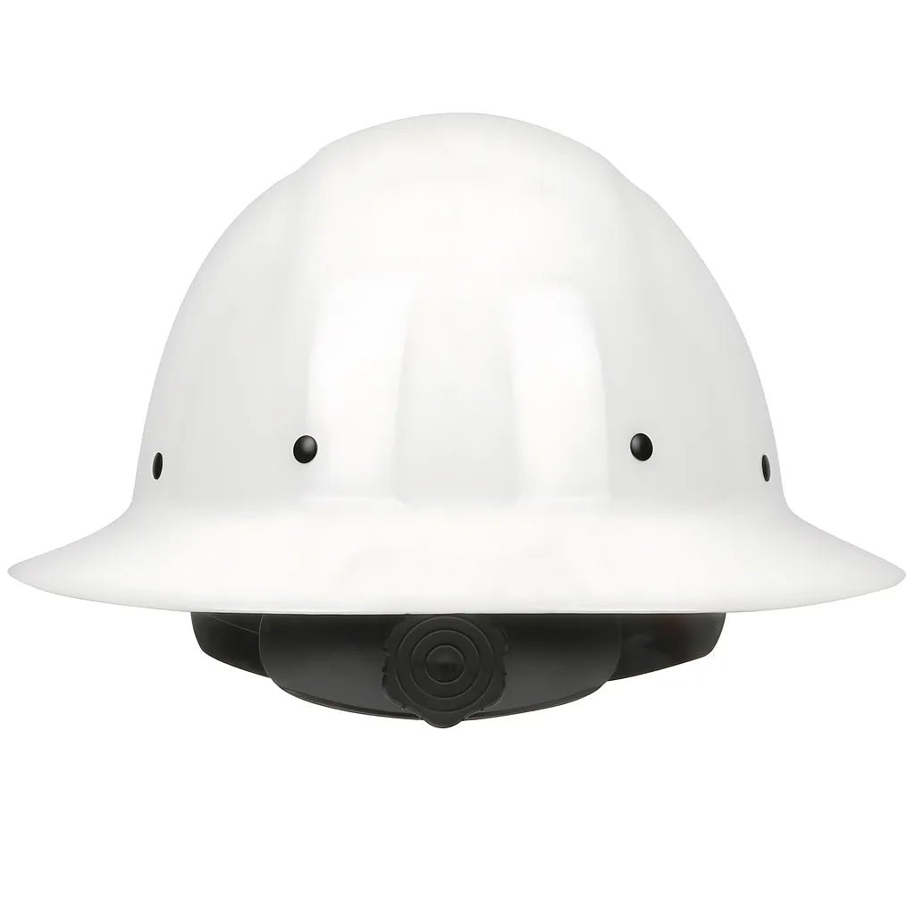 Pip 280-Hp1481R-01 Full Brim Smooth Dome Hard Hat With Fiberglass Resin Shell, 8-Point Riveted Textile Suspension And Wheel-Ratchet Adjustment 280-HP1481R-01-12218