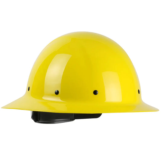 Pip 280-Hp1481R-02 Full Brim Smooth Dome Hard Hat With Fiberglass Resin Shell, 8-Point Riveted Textile Suspension And Wheel-Ratchet Adjustment 280-HP1481R-02-12221