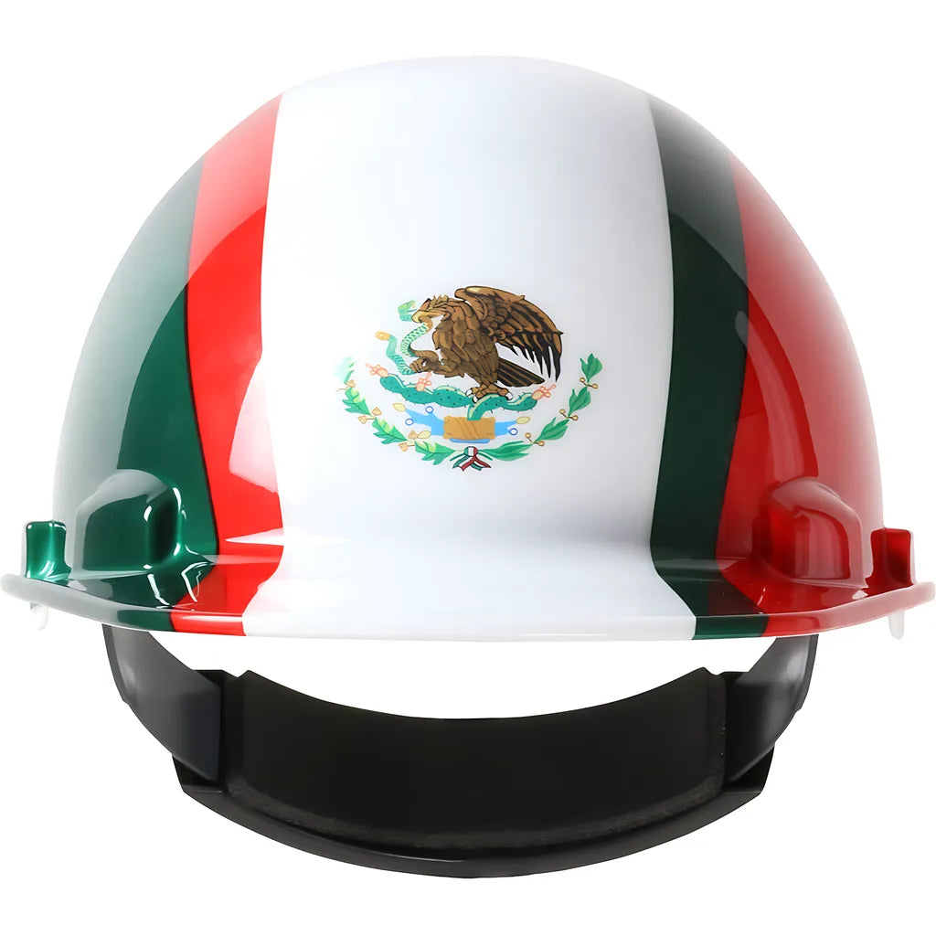 Dynamic 280-Hp341R-Mex Cap Style Smooth Dome Hard Hat With Hdpe Shell, 4-Point Textile Suspension, Graphic Wrap And Wheel-Ratchet Adjustment 280-HP341R-MEX-12395