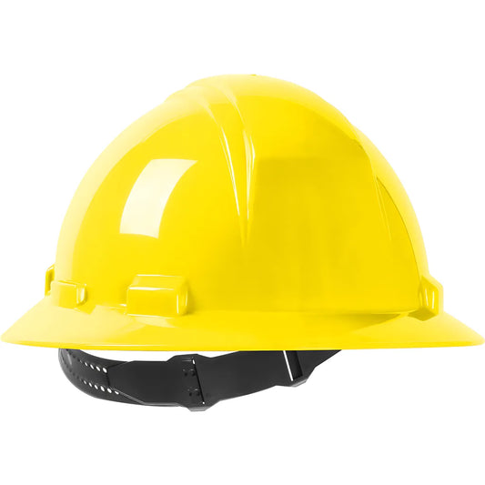 Dynamic 280-Hp641-02 Full Brim Hard Hat With Hdpe Shell, 4-Point Textile Suspension And Pin-Lock Adjustment 280-HP641-02-12465