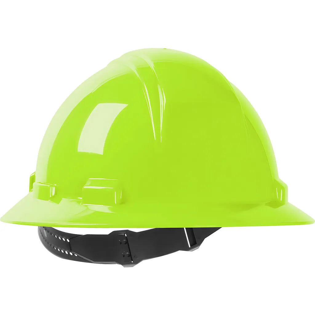 Dynamic 280-Hp641-44 Full Brim Hard Hat With Hdpe Shell, 4-Point Textile Suspension And Pin-Lock Adjustment 280-HP641-44-12458