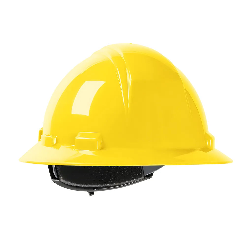 Dynamic 280-Hp641R-02 Full Brim Hard Hat With Hdpe Shell, 4-Point Textile Suspension And Wheel Ratchet Adjustment 280-HP641R-02-12494