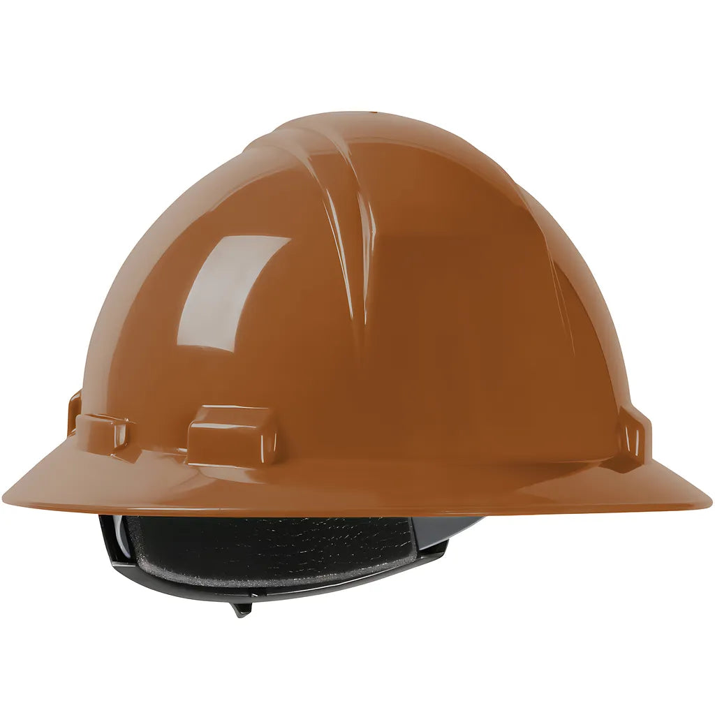 Dynamic 280-Hp641R-12 Full Brim Hard Hat With Hdpe Shell, 4-Point Textile Suspension And Wheel Ratchet Adjustment 280-HP641R-12-12467