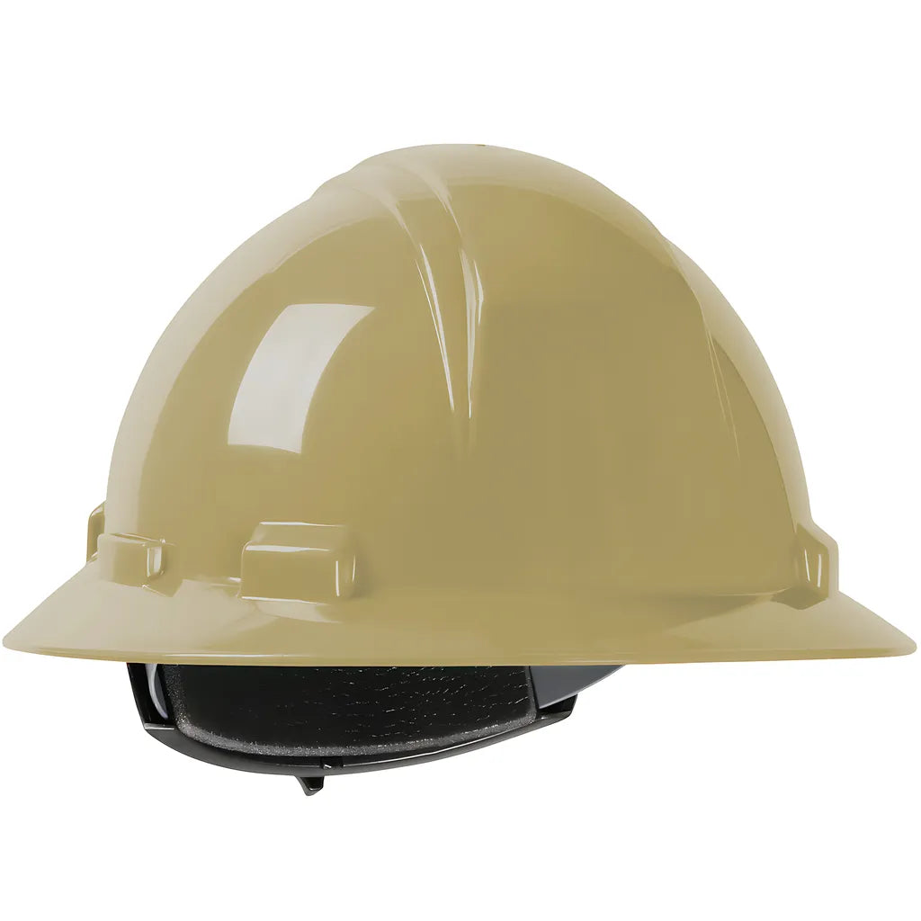 Dynamic 280-Hp641R-13 Full Brim Hard Hat With Hdpe Shell, 4-Point Textile Suspension And Wheel Ratchet Adjustment 280-HP641R-13-12472