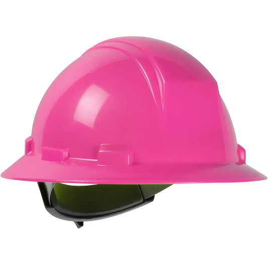 Dynamic 280-Hp641R-20 Full Brim Hard Hat With Hdpe Shell, 4-Point Textile Suspension And Wheel Ratchet Adjustment 280-HP641R-20-12475