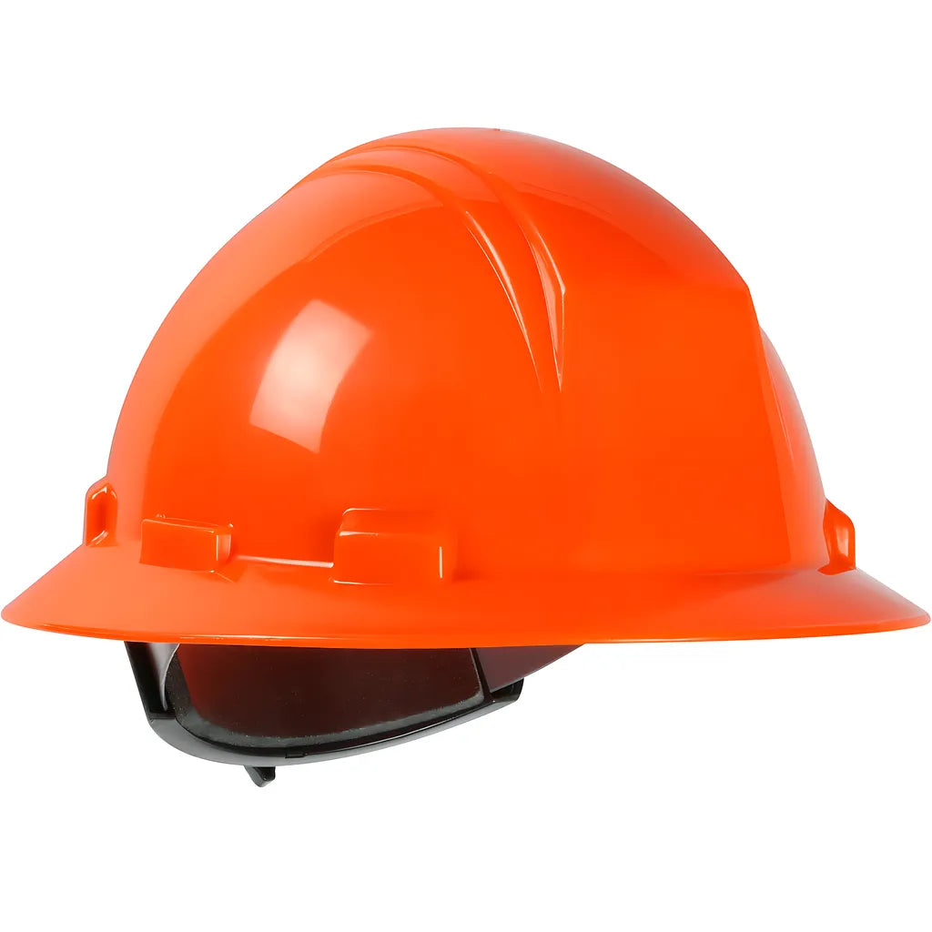 Dynamic 280-Hp641R-31 Full Brim Hard Hat With Hdpe Shell, 4-Point Textile Suspension And Wheel Ratchet Adjustment 280-HP641R-31-12471