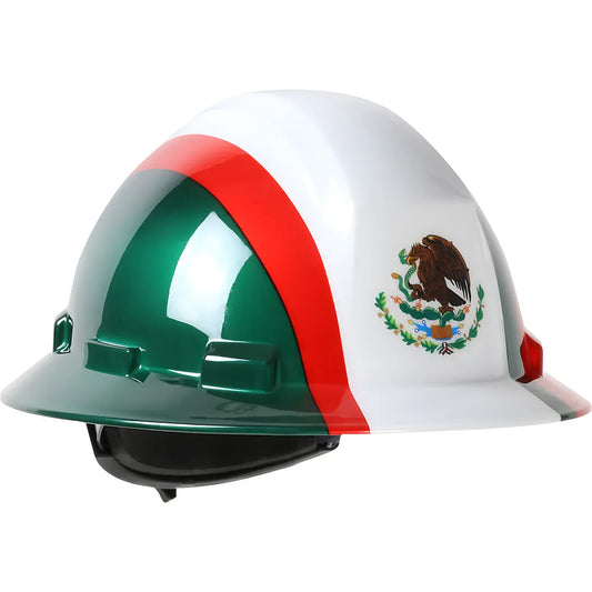 Dynamic 280-Hp641R-Mex Full Brim Hard Hat With Hdpe Shell, 4-Point Textile Suspension Graphic Wrap And Wheel Ratchet Adjustment 280-HP641R-MEX-12485