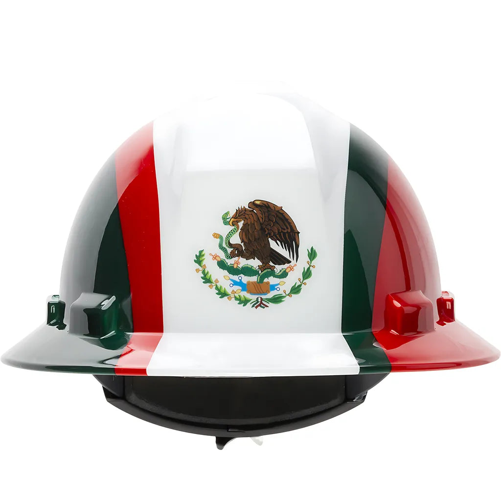 Dynamic 280-Hp641R-Mex Full Brim Hard Hat With Hdpe Shell, 4-Point Textile Suspension Graphic Wrap And Wheel Ratchet Adjustment 280-HP641R-MEX-12486