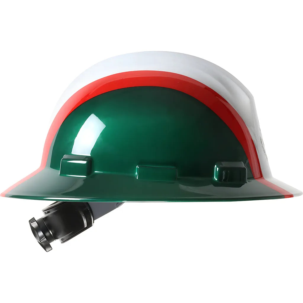 Dynamic 280-Hp641R-Mex Full Brim Hard Hat With Hdpe Shell, 4-Point Textile Suspension Graphic Wrap And Wheel Ratchet Adjustment 280-HP641R-MEX-12487