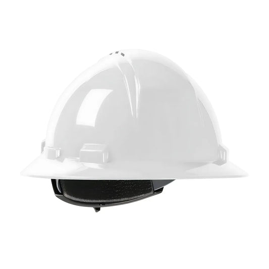 Dynamic 280-Hp641Rv-01 Vented, Full Brim Hard Hat With Hdpe Shell, 4-Point Textile Suspension And Wheel Ratchet Adjustment 280-HP641RV-01-12506