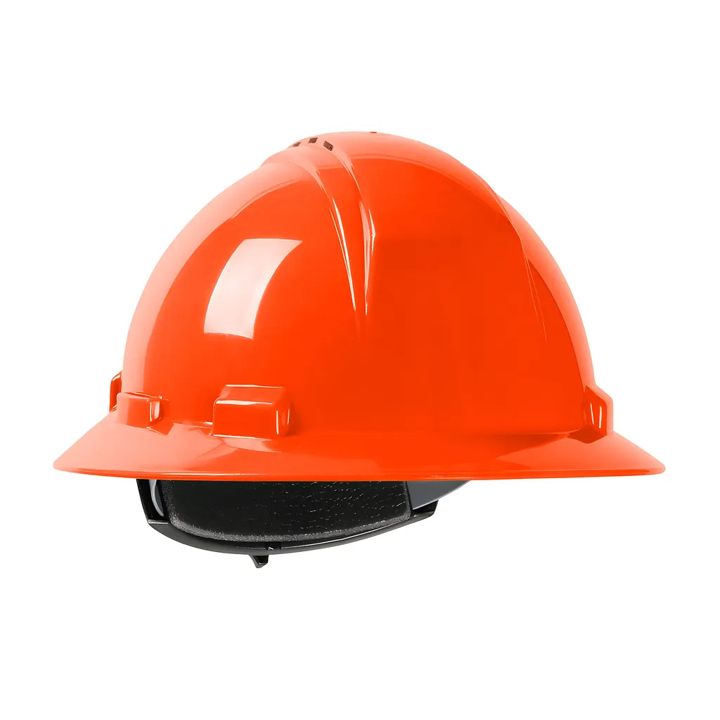 Dynamic 280-Hp641Rv-03 Vented, Full Brim Hard Hat With Hdpe Shell, 4-Point Textile Suspension And Wheel Ratchet Adjustment 280-HP641RV-03-12502