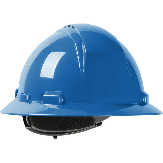 Dynamic 280-Hp641Rv-07 Vented, Full Brim Hard Hat With Hdpe Shell, 4-Point Textile Suspension And Wheel Ratchet Adjustment 280-HP641RV-07-12504