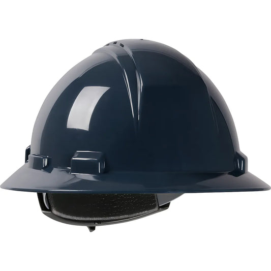 Dynamic 280-Hp641Rv-08 Vented, Full Brim Hard Hat With Hdpe Shell, 4-Point Textile Suspension And Wheel Ratchet Adjustment 280-HP641RV-08-12500