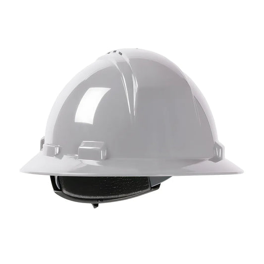 Dynamic 280-Hp641Rv-09 Vented, Full Brim Hard Hat With Hdpe Shell, 4-Point Textile Suspension And Wheel Ratchet Adjustment 280-HP641RV-09-12495