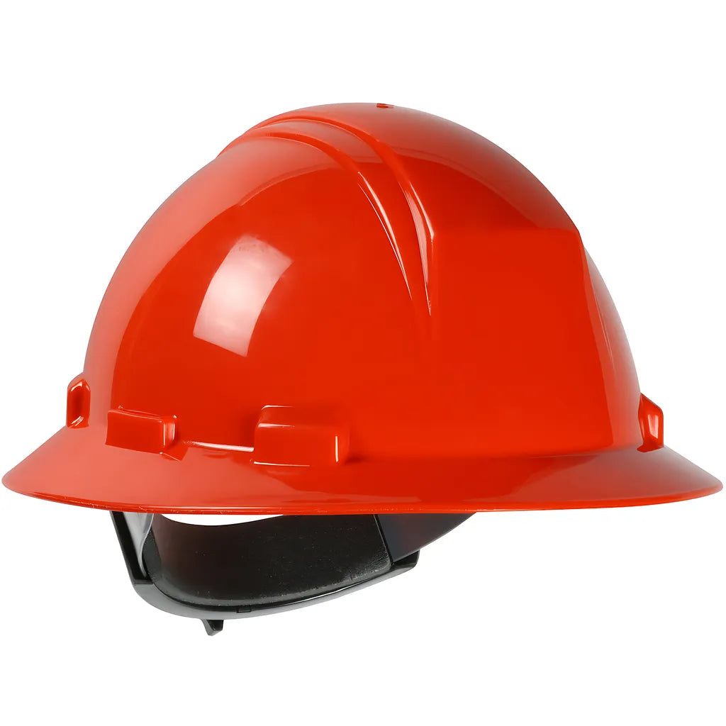 Dynamic 280-Hp642R-03 Type Ii Full Brim Hard Hat With Hdpe Shell, 4-Point Textile Suspension And Wheel Ratchet Adjustment 280-HP642R-03-12520