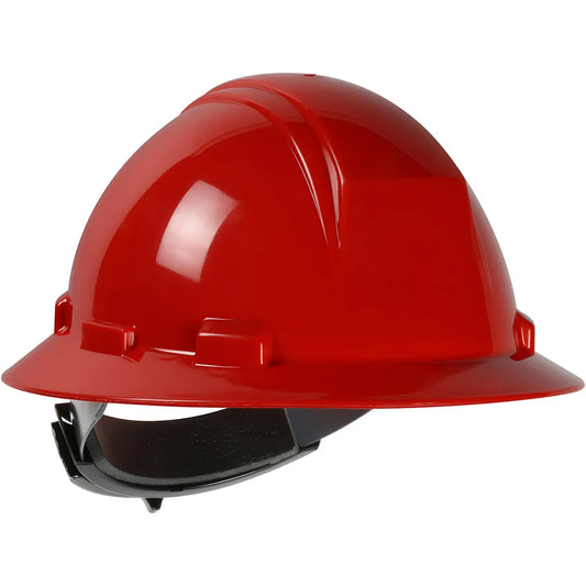 Dynamic 280-Hp642R-15 Type Ii Full Brim Hard Hat With Hdpe Shell, 4-Point Textile Suspension And Wheel Ratchet Adjustment 280-HP642R-15-12522